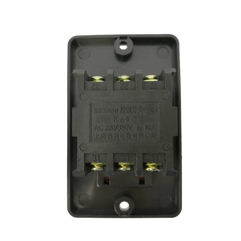 

AC 380V 2KW ON/OFF 3 Phase Latching Plastic Power Start Switch KAO-5M