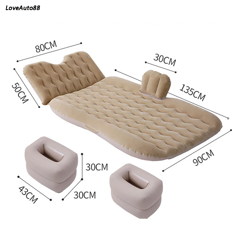 

Car Travel Bed Camping Inflatable Air Mattress Outdoor Multifunctional Back Seat with Air Pump Travel Camping Accessories