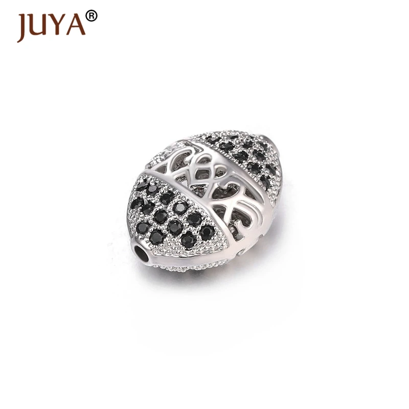 Juya 2019 Новые Медные металлические микрозакрепки черный циркон горный хрусталь
