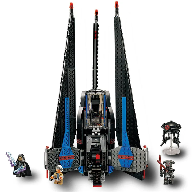 Совместимость с Lepining Star Wars The Tracker I Fighter 597 шт набор кирпичей Starwars последний джедай