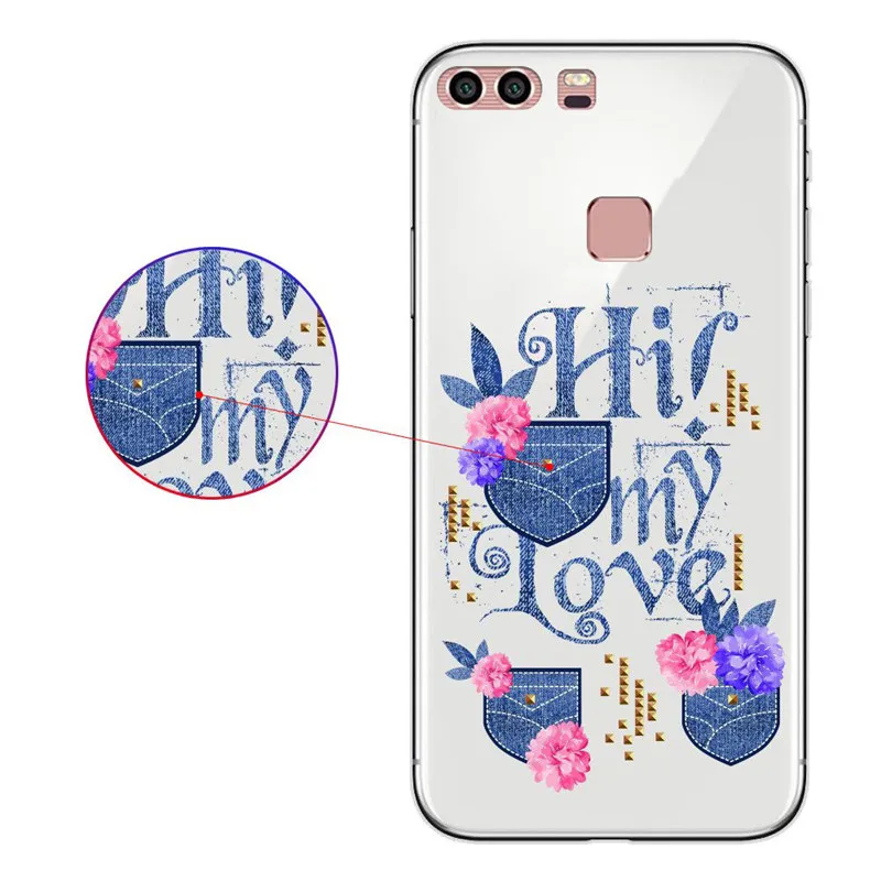 Для Huawei P9plus Чехол для мобильного телефона с защитой от падения прозрачный тренд