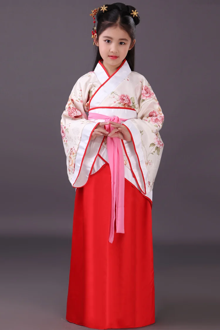 Сценическое представление китайский традиционный ханьфу для девочек древняя