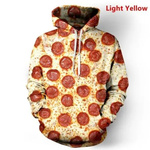 Light Yellow Рамен лапша суп курица еда толстовка толстовки унисекс 3D графический пуловер Топ забавные толстовки пуловер Джемпер - Цвет: Light Yellow