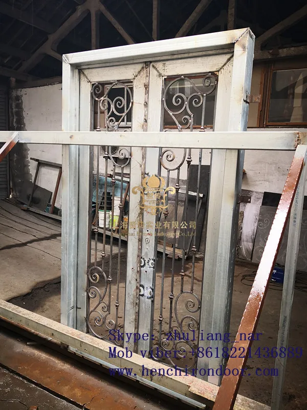 

Hench 100% steel metal iron whole sale best iron doors hc14