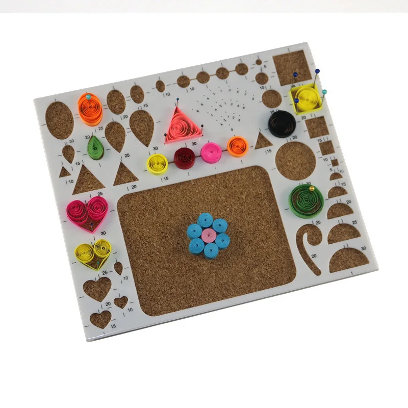 Шаблон плесень доска DIY бумажный Quilling Набор инструментов Пинцет шлицевые штифты