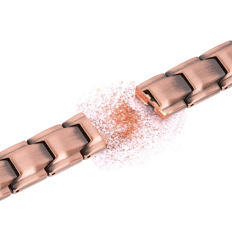 Винтажный медный магнитный браслет маленькая лягушка для мужчин и женщин 2 ряда с