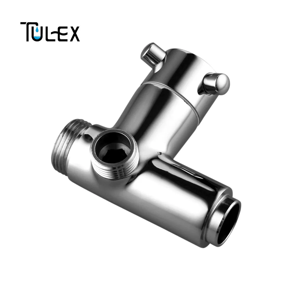 TULEX, аксессуары для душа, душевой переключатель, 3 способа, душевой рычаг, переключающий, 3 функции, смеситель для душа, латунный корпус, хромированный, для ванной комнаты