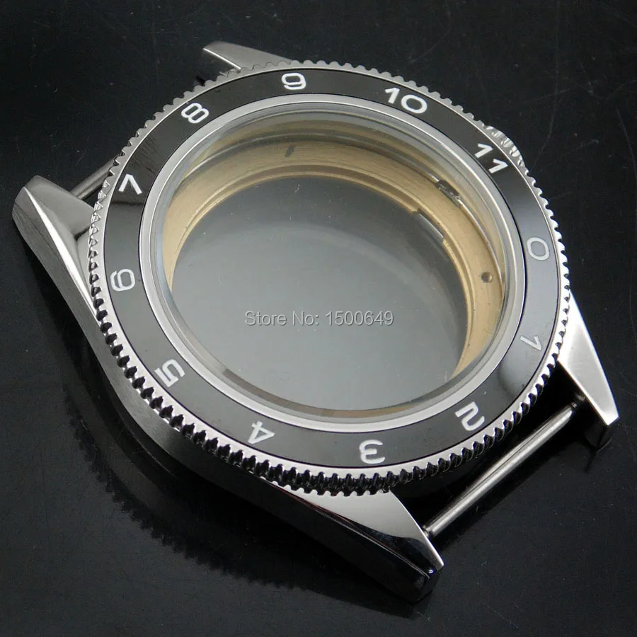 41 мм сапфировый корпус для часов с керамическим ободком подходит Miyota 8205/8215 ETA 2836