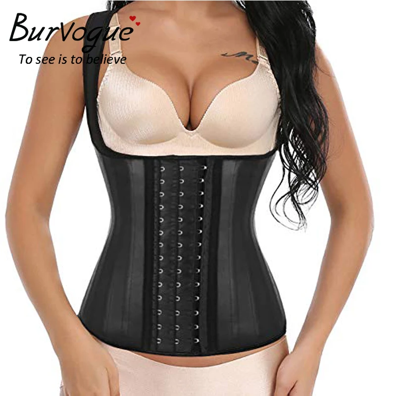 Женский корсет из латекса Burvogue 25 стальных костей моделирующий для талии размера