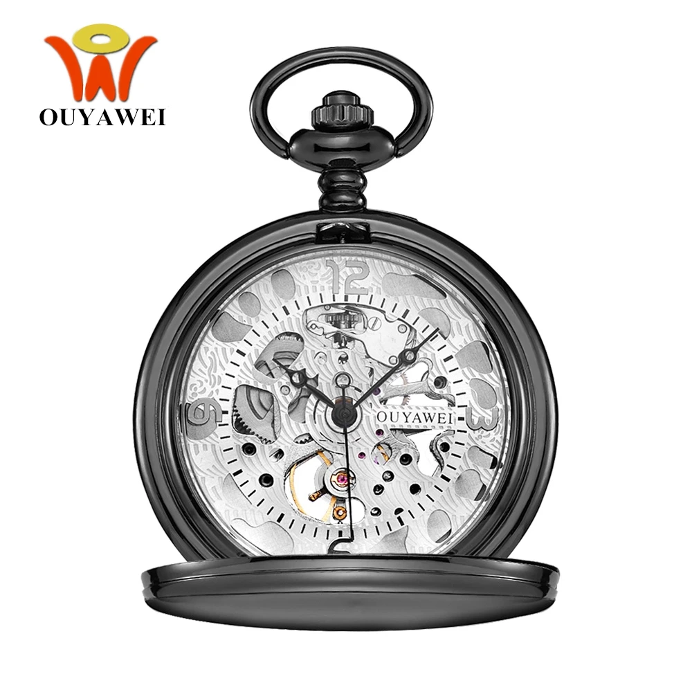 Новое поступление брендовые Механические мужские карманные часы OYW с ручным
