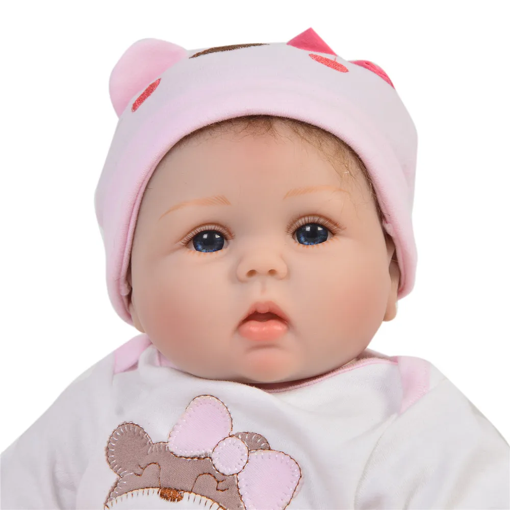 Силиконовые виниловые куклы reborn girl 1" 43 см bebes reborn menina bonecas новорожденный малыш живая кукла подарок для ребенка