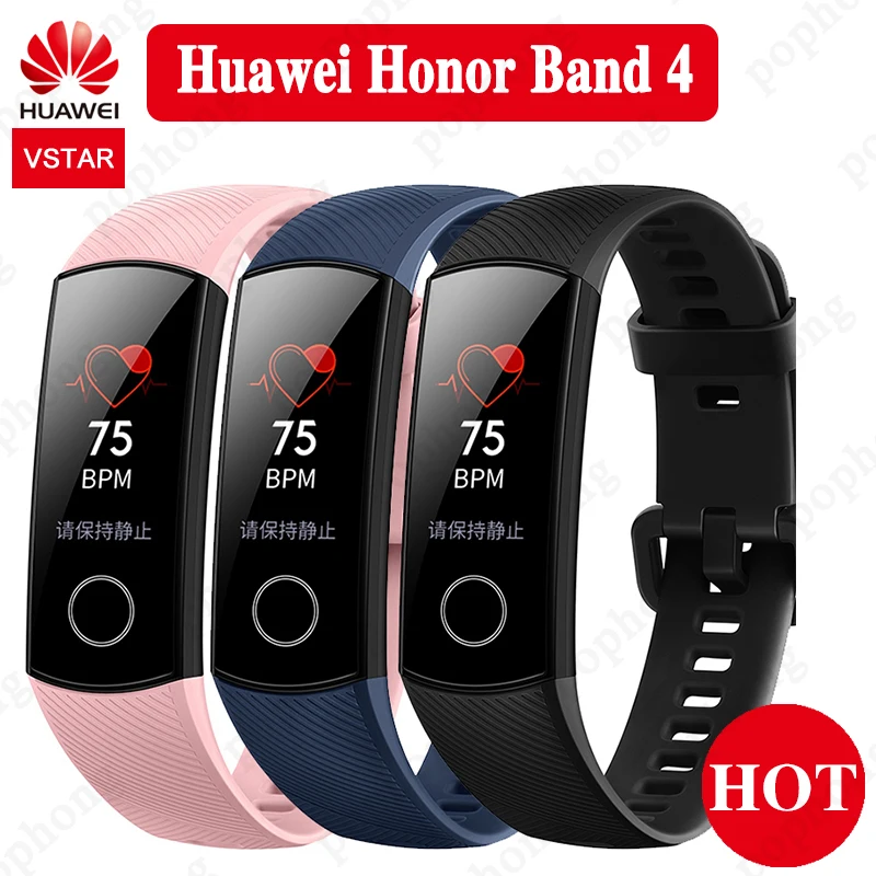 Оригинальный Смарт браслет Huawei Honor Band 4 0 95 &quotсенсорный экран для плавания осанка