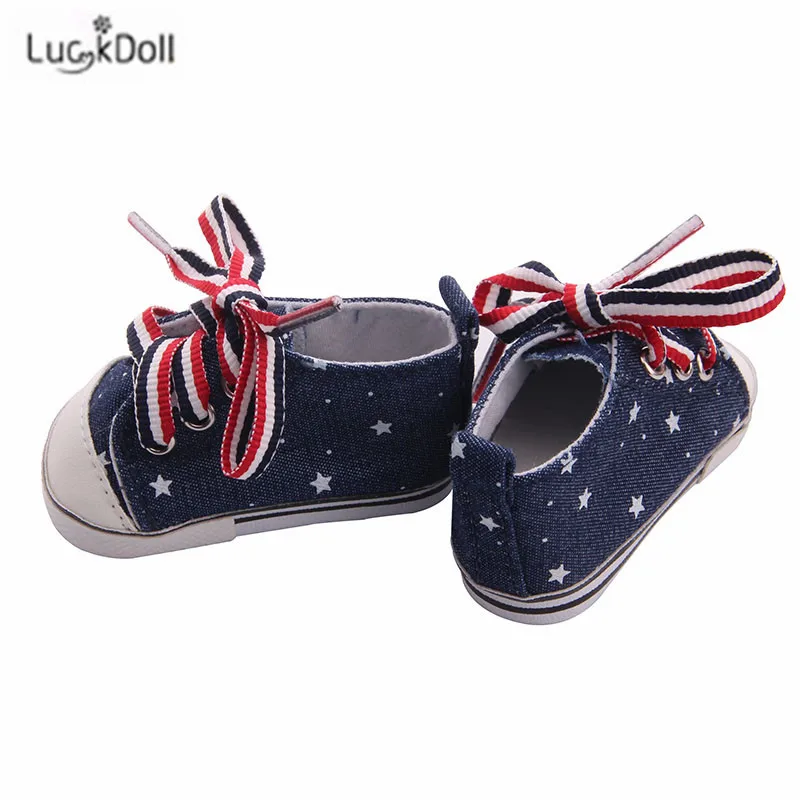 LUCKDOLL вафельная пятиугольная обувная игрушка ShoesFit 18 дюймов американская 43 см детская кукла одежда аксессуары, игрушки для девочек, поколение, день рождения Gif