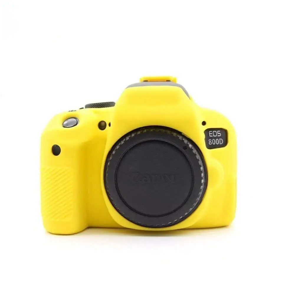 Силиконовый кожаный брони чехол Защита корпуса для Canon EOS 800D Rebel T7i корпус DSLR