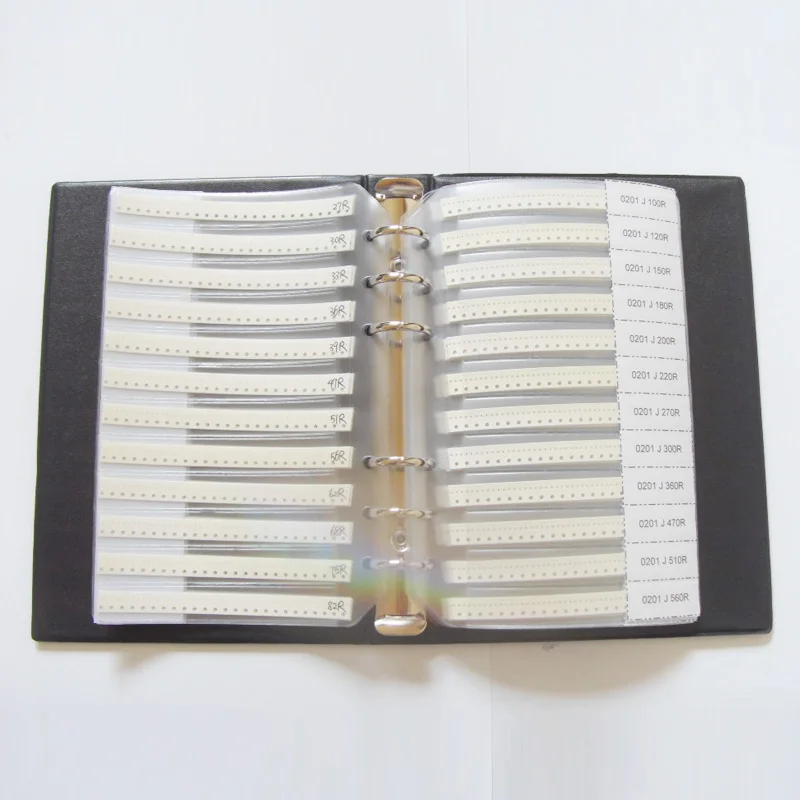 0201 SMD резистор 1/16 Вт книга для образцов 5% ный толерант 5300 шт. = резистора набор 0R ~ 1 5