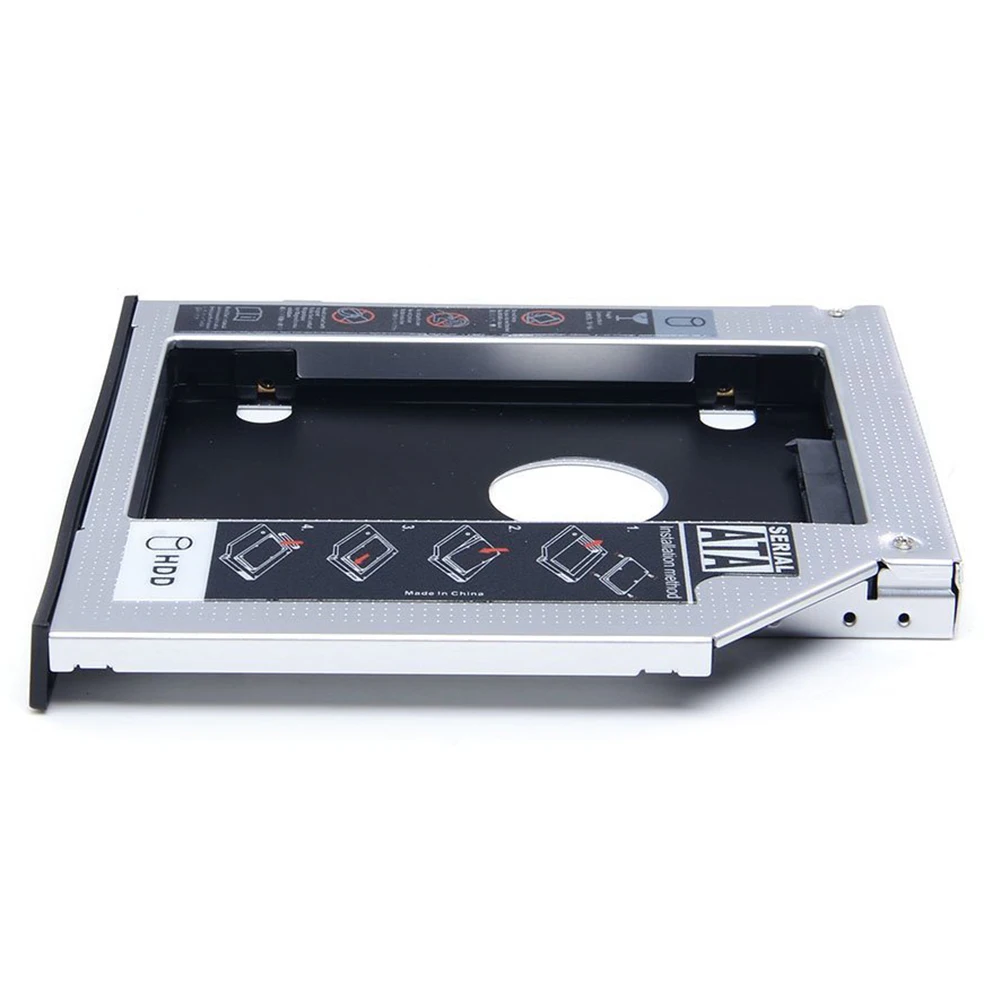 SATA 2nd HDD HD корпус жесткий диск Caddy чехол лоток, универсальный для 12,7 мм ноутбука CD/DVD-ROM Оптический отсек для SSD и HDD