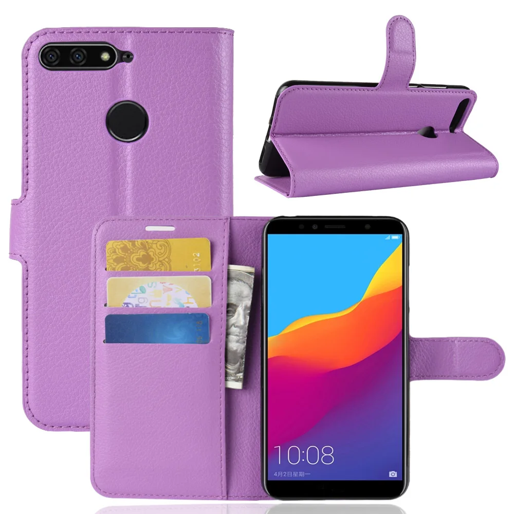 Роскошный кожаный PU для huawei Honor 7A Pro Чехол Honor7A Флип Бумажник телефон чехлы 7 APro AUM-L29