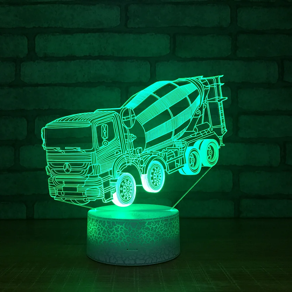 Новые грузовики 3d огни красочные светодиодные визуальные креативный пульт