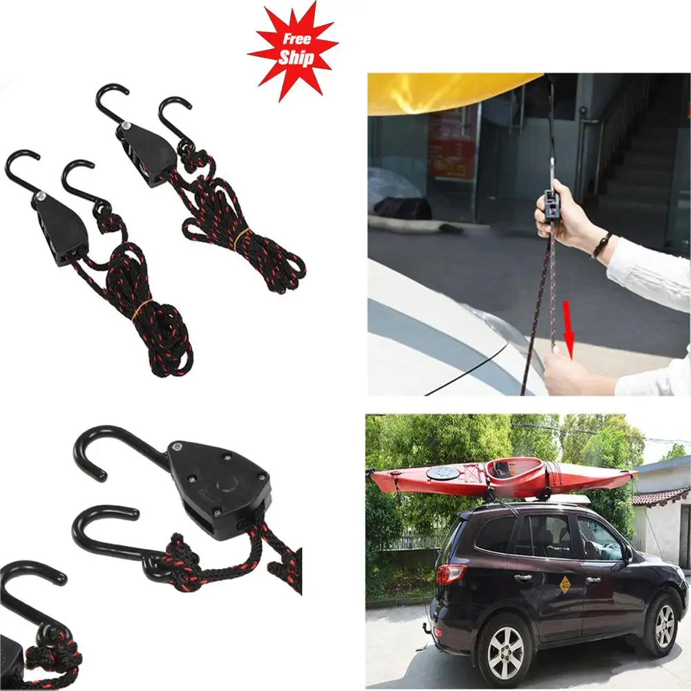 2 шт. ремни с трещотками Для Каяка каноэ лодки бабочки и кормовые регулируемые 1/8