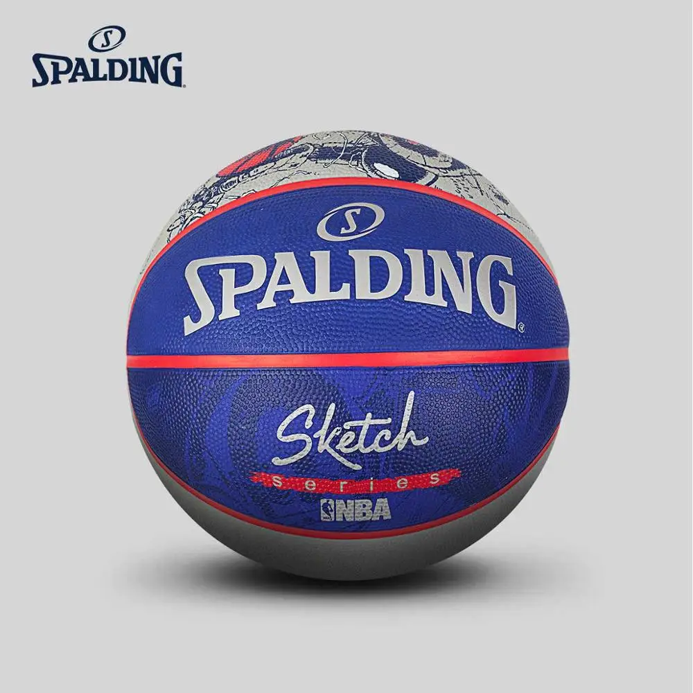 Оригинальный SPALDING открытый робот эскиз Баскетбол Официальный Размер 7 резиновый