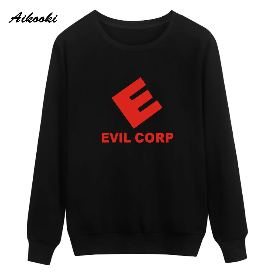 Mr Робот Fsociety Evil Corp хип хоп стиль Harajuku Роскошные Толстовка и уличная одежда