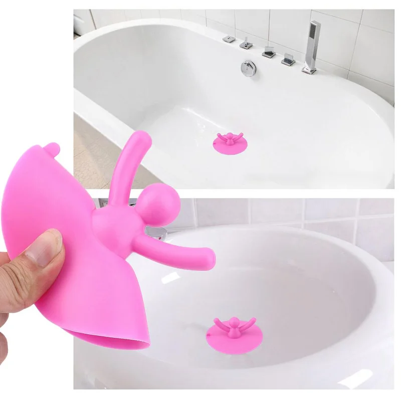 

Creative Kitchen Washroom Bathroom Shower Waterproof Silicone Drainages Water Tools Prevent Blocking Stopper Utensils