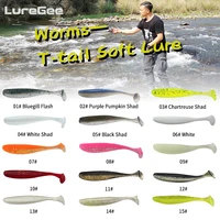 50mm luregee wobbler fishing lure easy shiner jig swimbait artificial double color silicone soft bait for carp bass lures