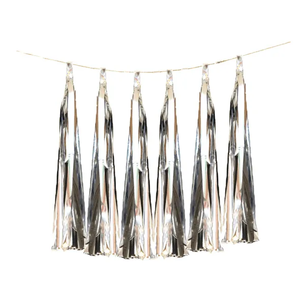 0.3m tassel SV 5pcs 1 шт. 36 дюймов черный/белый латексный шар+ 1 шт. золото/серебро шторы проволока гелий Глобус mariage День Рождения Вечеринка украшения Сан Валентин - Цвет: 0.3m tassel SV 5pcs