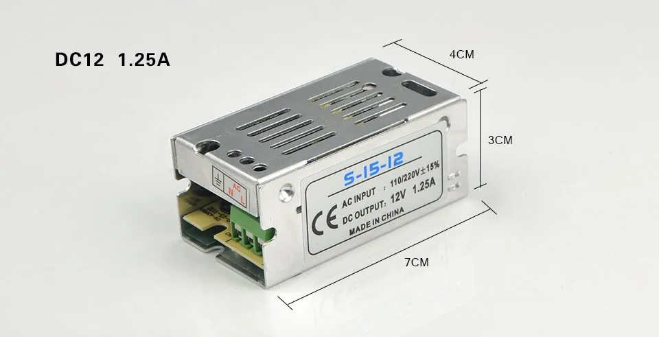 ESCAM 1A 2A 3A 5A 8A 10A 12A 15A 20A 30A 40A 110-265V в 12V переключатель адаптер питания для камеры видеонаблюдения