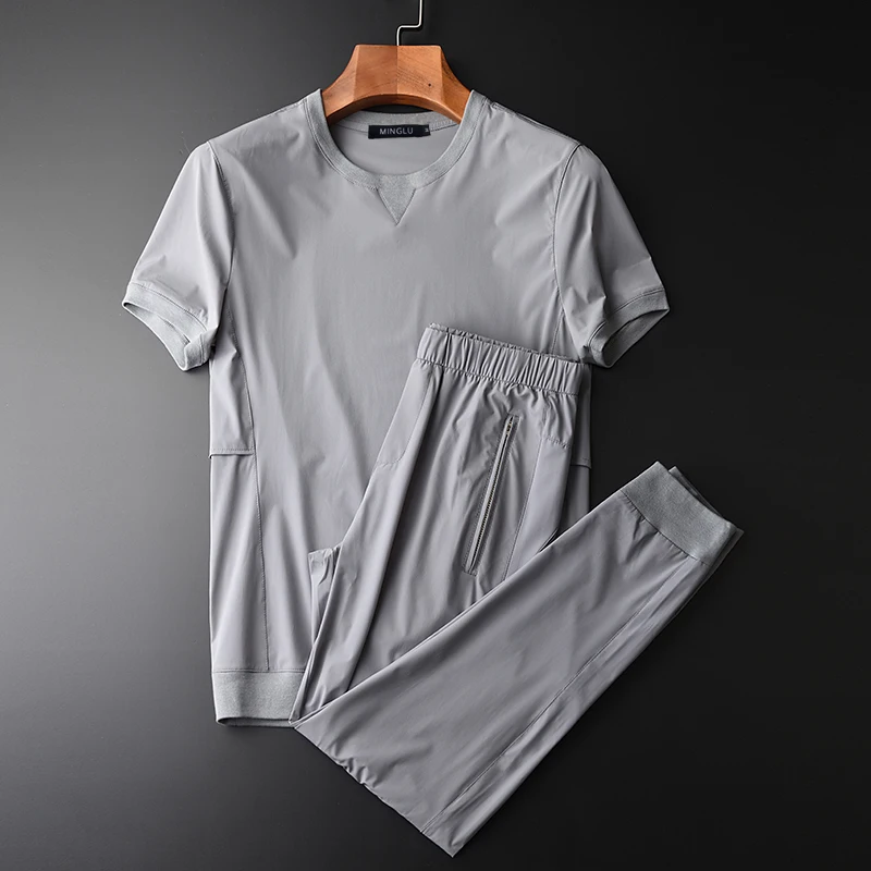 Minglu протектор летний спортивный Для мужчин комплекты (футболка + штанишки)