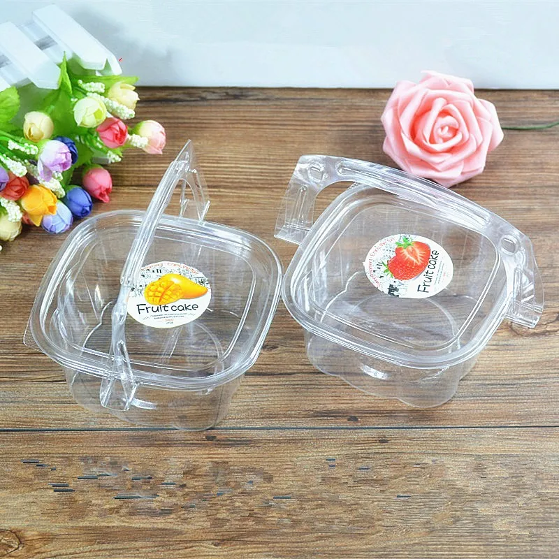 

50pcs Clear plastic mini cup Cake Holder baking portable boxes containers muffin fruit pastry cups cakes transparent yogurt box