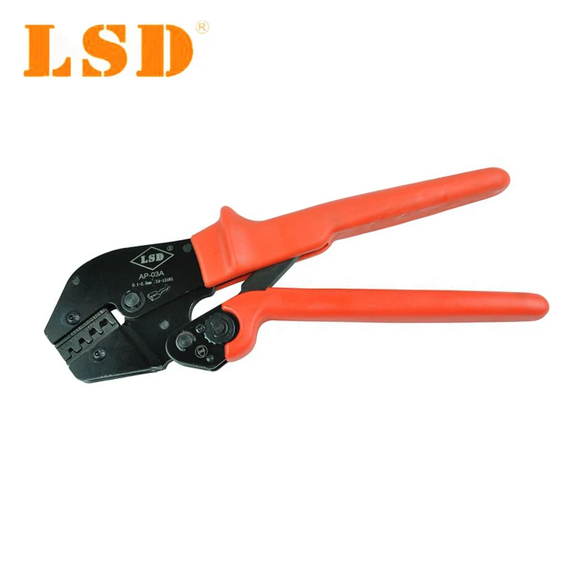 

Energy-saving ratchet crimping hand tools AP-03A 0.1-2.5mm2 cable barrel terminals for crimping non insulated terminals pliers