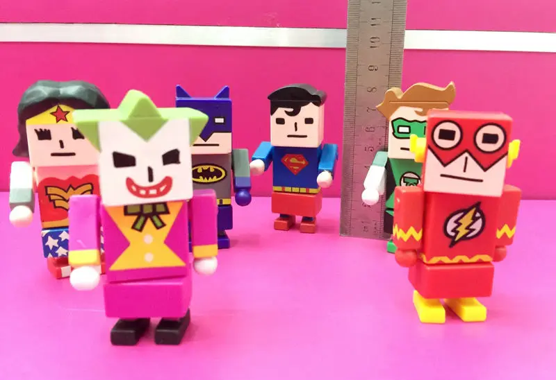 Оригинальные Комиксы DC фигурки героев Лиги Справедливости Wonder Woman Batman Superman The Flash