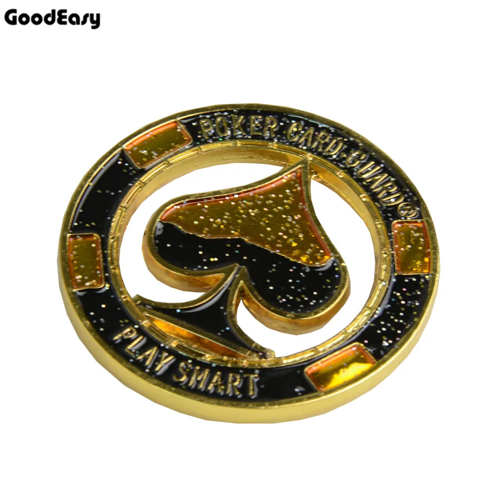 Хит продаж Защитный металлический жетон для покерных карт с пластиковым