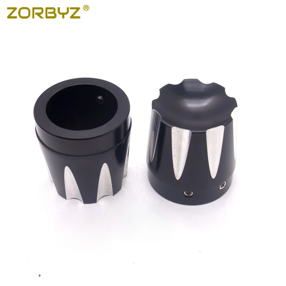 ZORBYZ черная крышка гайки для передней оси с ЧПУ Harley Dyna Road Glide King FLHT|edge cut|axle capsaxle cap nut