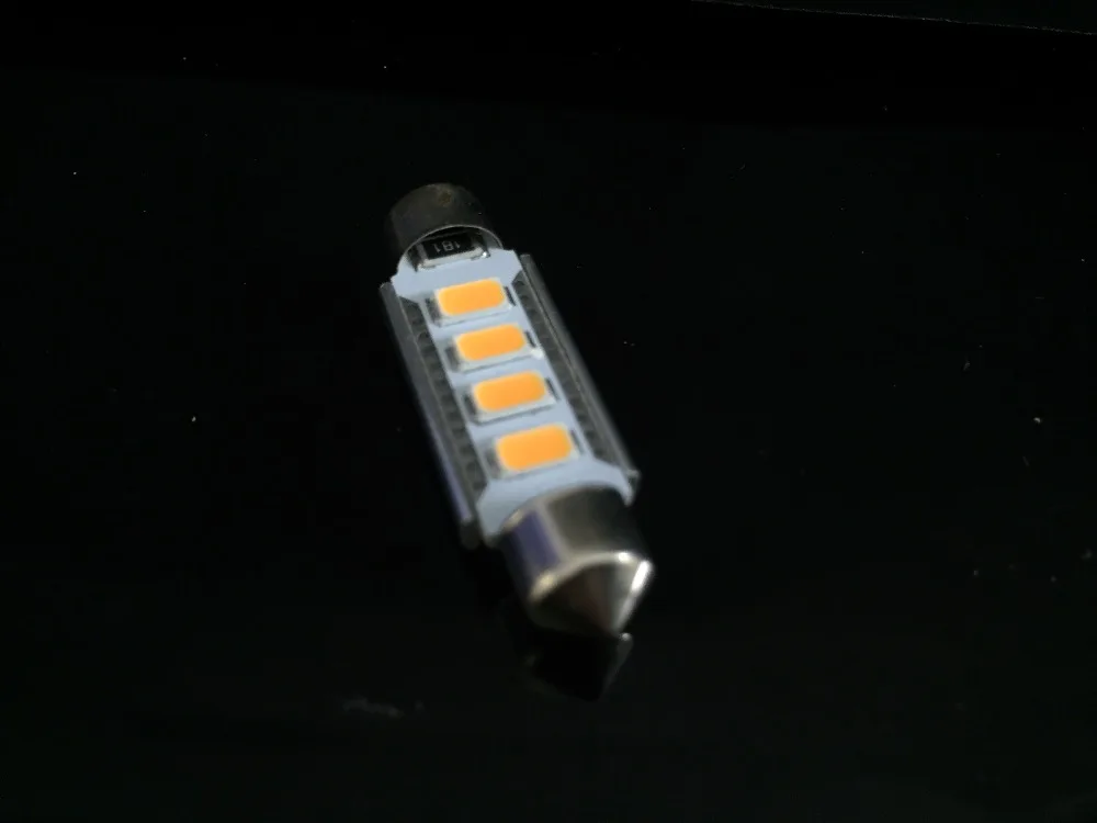2X ультра-яркие желтые CANBUS 5730 SMD LED 31 мм 36 39 41 C5W без ошибок Festoon автомобильные