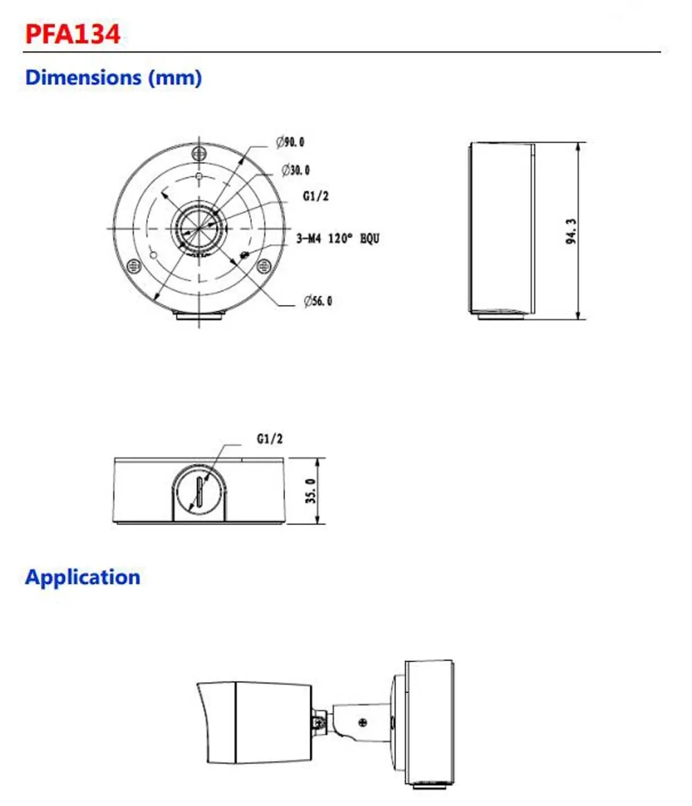 

DAHUA Waterproof Junction Box PFA134