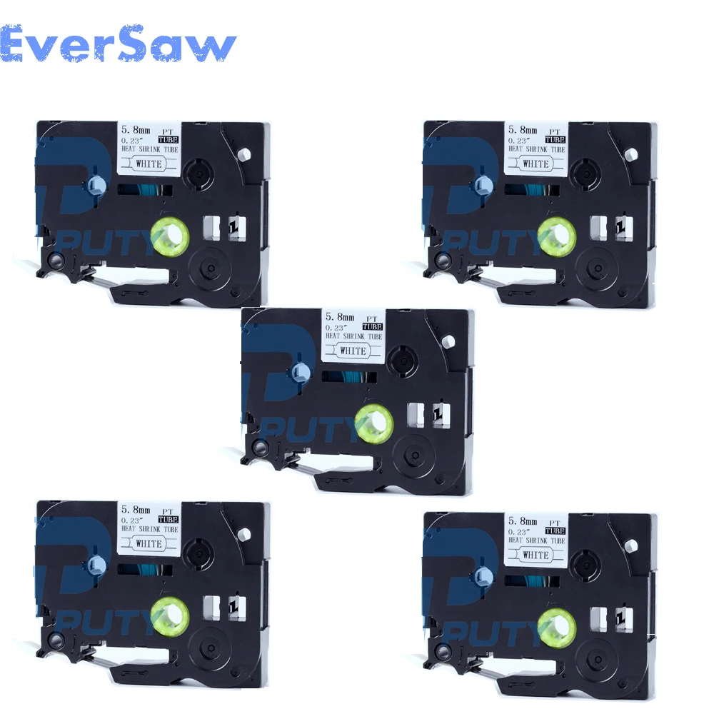 5PK brother heat shrink printer cable marking label tape Hse211 Hse-211 Hse 211 5.8mm*1.5M | Компьютеры и офис