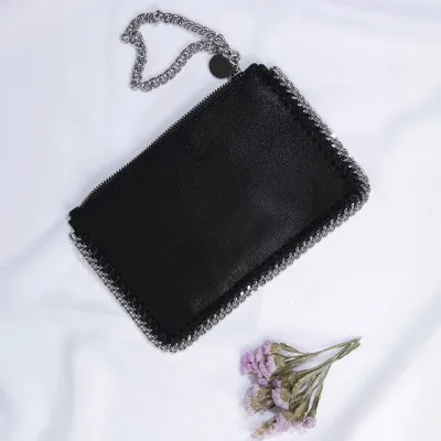Black 12x18cm Для женщин сумка-клатч держатель для карт для телефона Сумки большие кожаные бумажники портмоне моды мешок дамы наручные сумки подарок - Цвет: Black 12x18cm