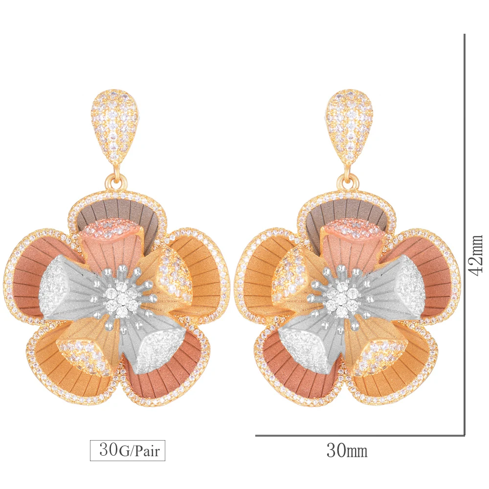 

missvikki High Quality Jewelry Set for Women Cute Flower Pendant Earrings Necklace Jewelry Set Sweet Romantic Girl Holiday Gift