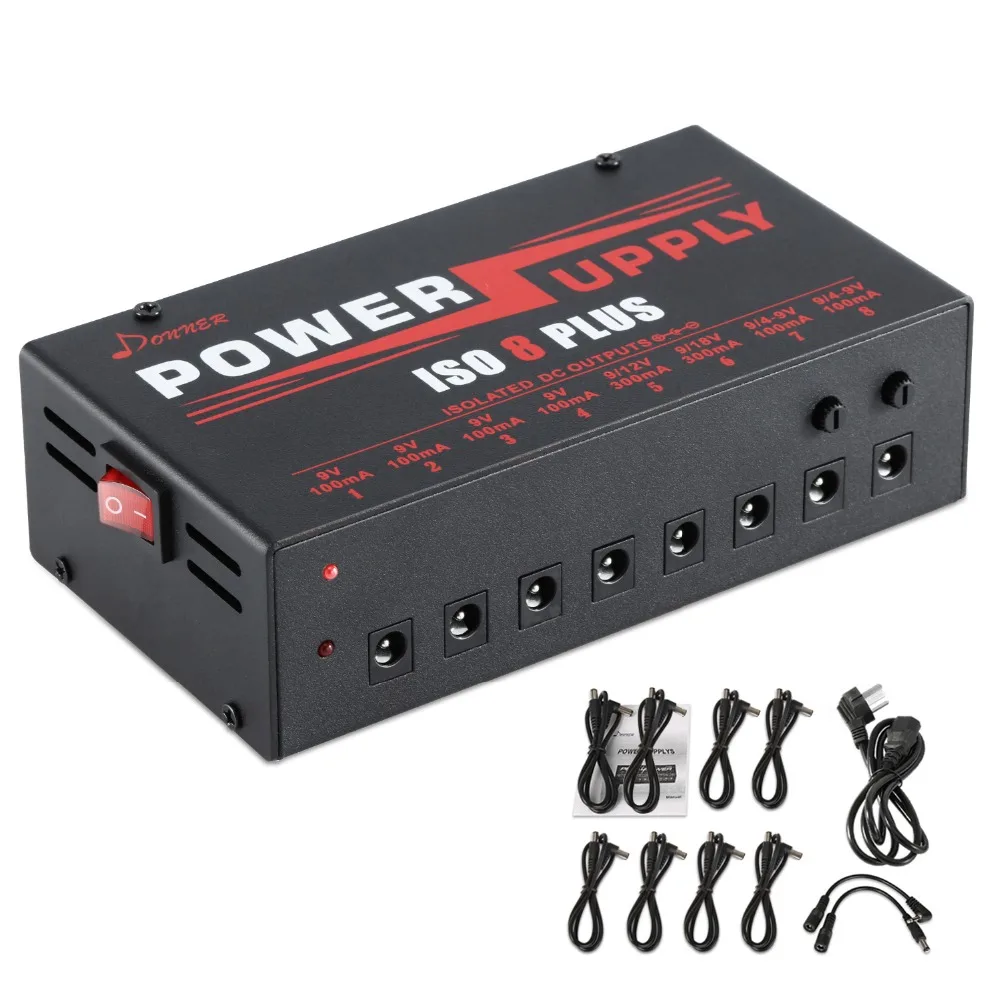 Donner DP-4 8 Plus изолированные выходы гитарный эффект педаль питания Профессиональный
