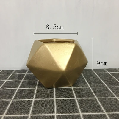 style1 Современный простой стиль красный керамический цветочный горшок Золотой слой мебель офисный цветочный горшок почта - Color: style1