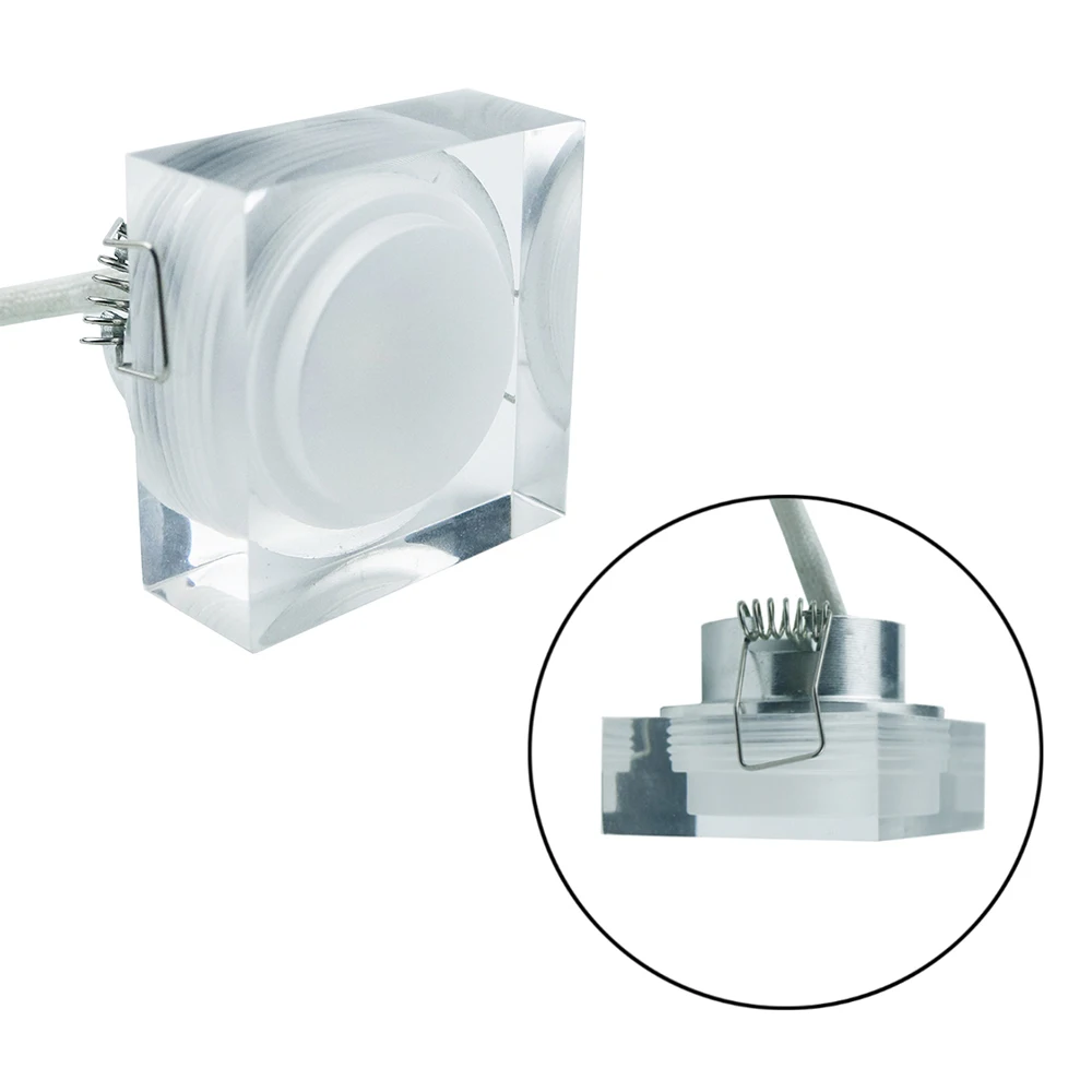 Квадратный светильник + светодиодный прожектор 1 Вт 3 110 В 220 для гостиной отеля IQ 4