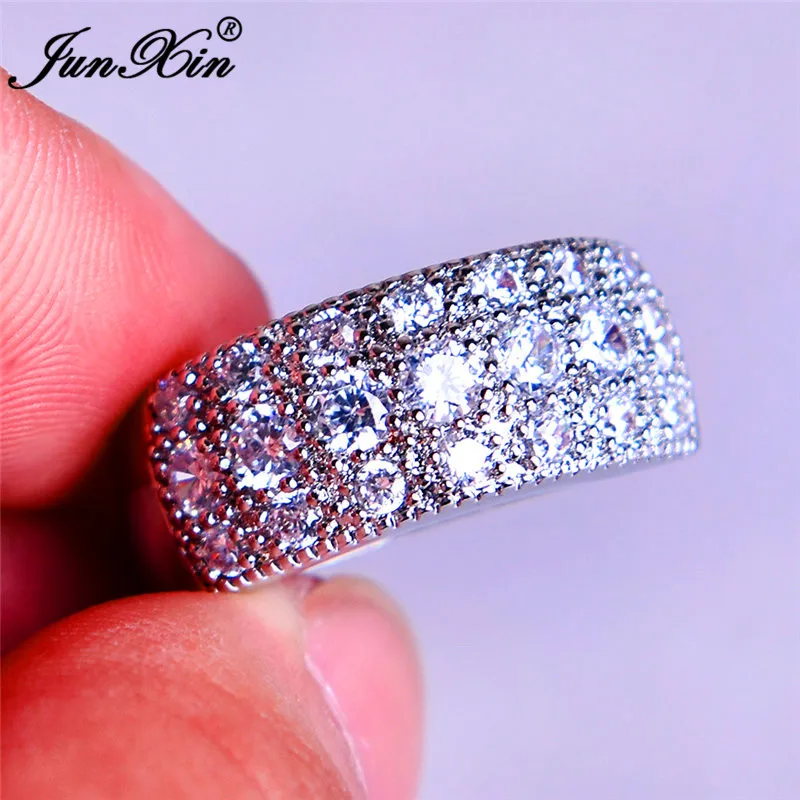 Женское кольцо с голубым камнем, кристалл, Круглый Циркон, кольцо на палец, милые свадебные украшения, 925 серебро, любовь, обручальное кольцо