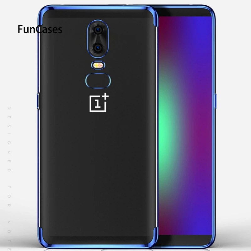 Мягкий чехол из ТПУ для OnePlus 7 6 T 5 Back телефона роскошный TPU прозрачный силиконовый