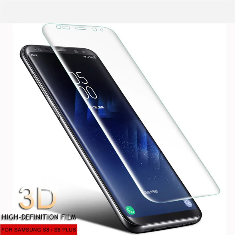 3D изогнутый полный защитный экран для Samsung Galaxy S9 + S8 Plus Note 8 Pet мягкая пленка (не