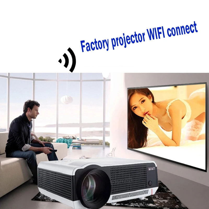 Poner Saund 3D wifi HD проектор LED86 родная 1280*800 мини-ПК Android tv с поддержкой HDMI 1920x1080 3d
