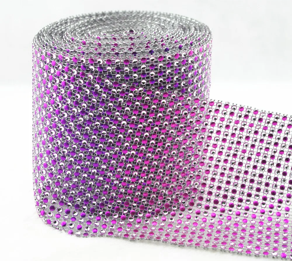 24 ряда горный хрусталь сетка лента роза серебро Диамант свадебные скатерти | Дом