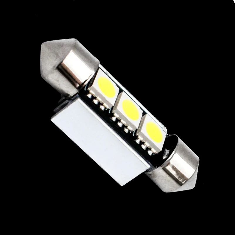 36 мм 39 C10W C5W 3SMD 3 SMD 5050 светодиодсветодиодный лампа CANBUS Festoon автомобильный номерной