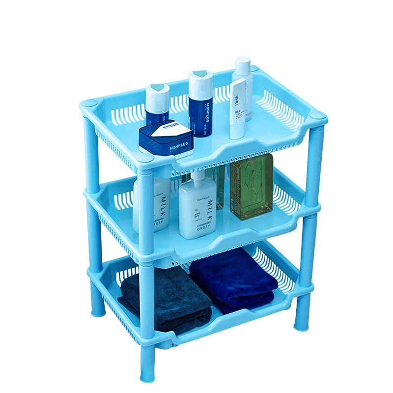 3 уровня Кухня стеллаж для хранения квадратной формы Ванная комната полки